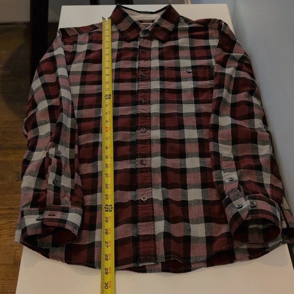 Banana Republic Men's M Slim Fit Plaid Button Down Shirt 100% Cotton
